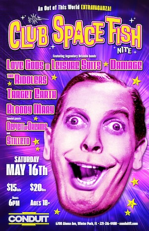 Club Spacefish show flyer — May 16, 2026